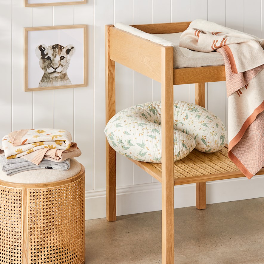 Adairs Baby Gumnut Jersey Nursing Pillow Adairs