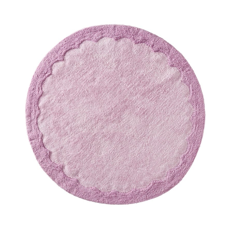 Adairs Kids Reece Lilac Scallop Rug Adairs