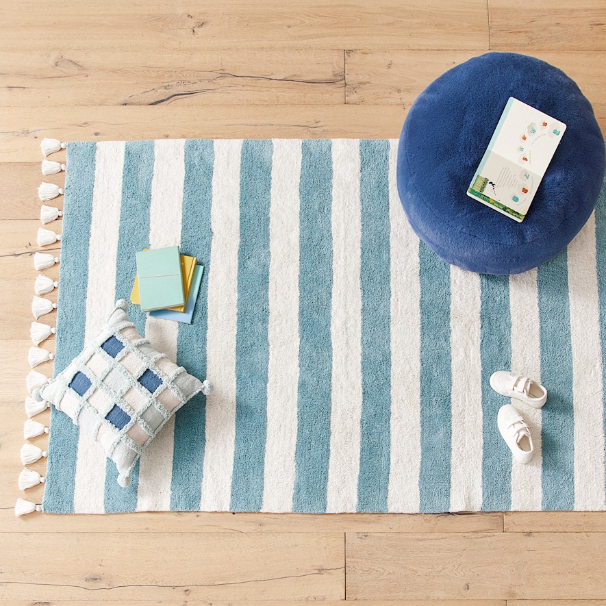 Blue hotsell kids rug