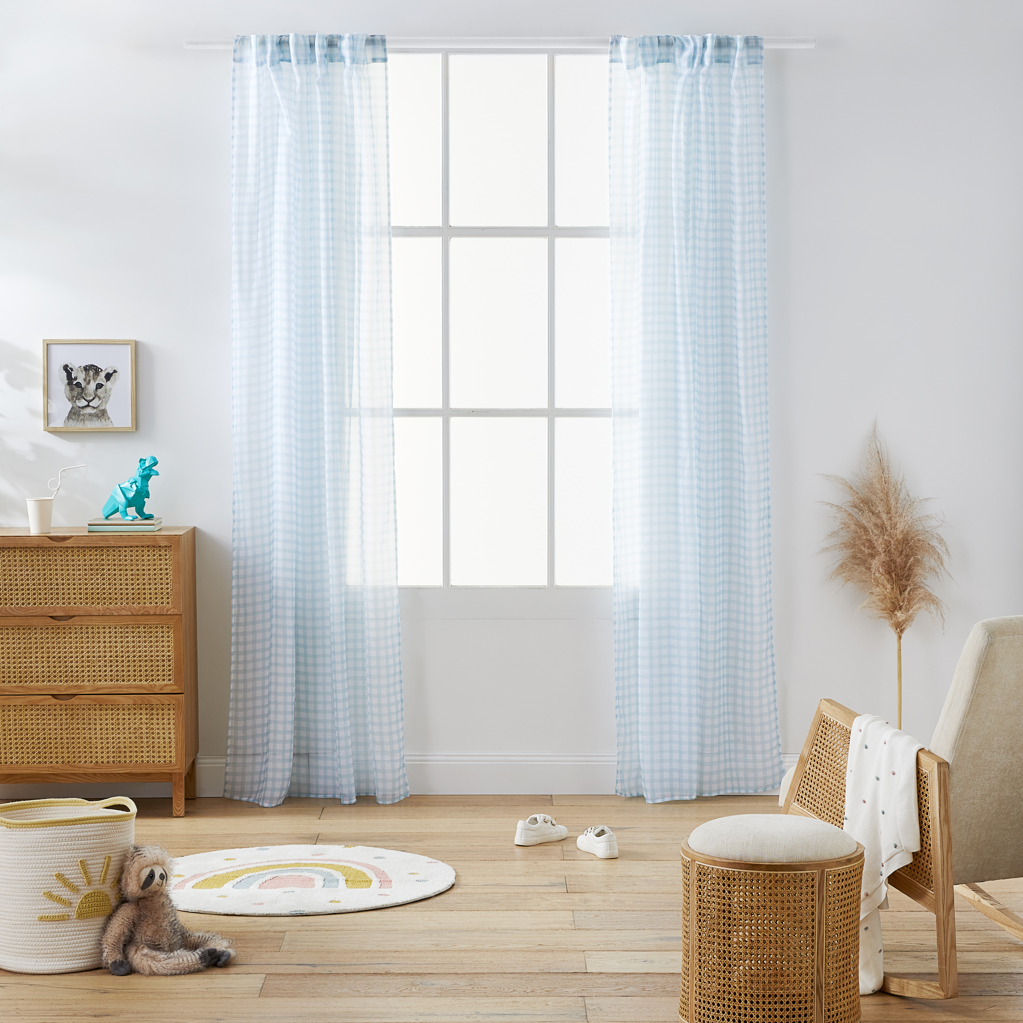 Light blue curtains deals