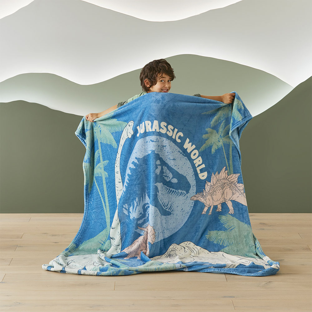 Universal Jurassic World Ultra Soft Blanket Adairs