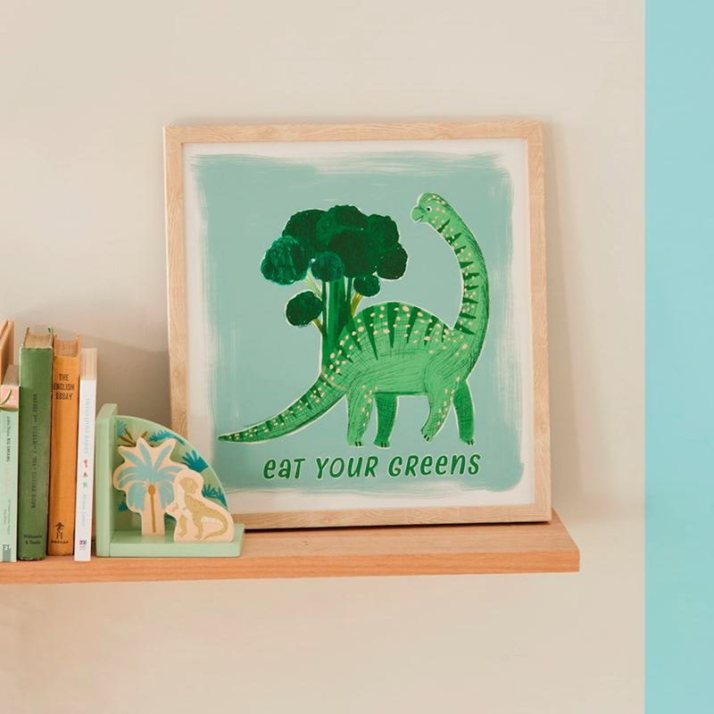 Eat Your Greens Brontosaurus Wall Art