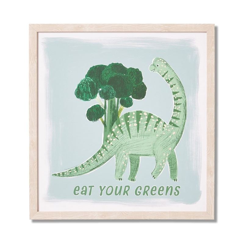 Eat Your Greens Brontosaurus Wall Art