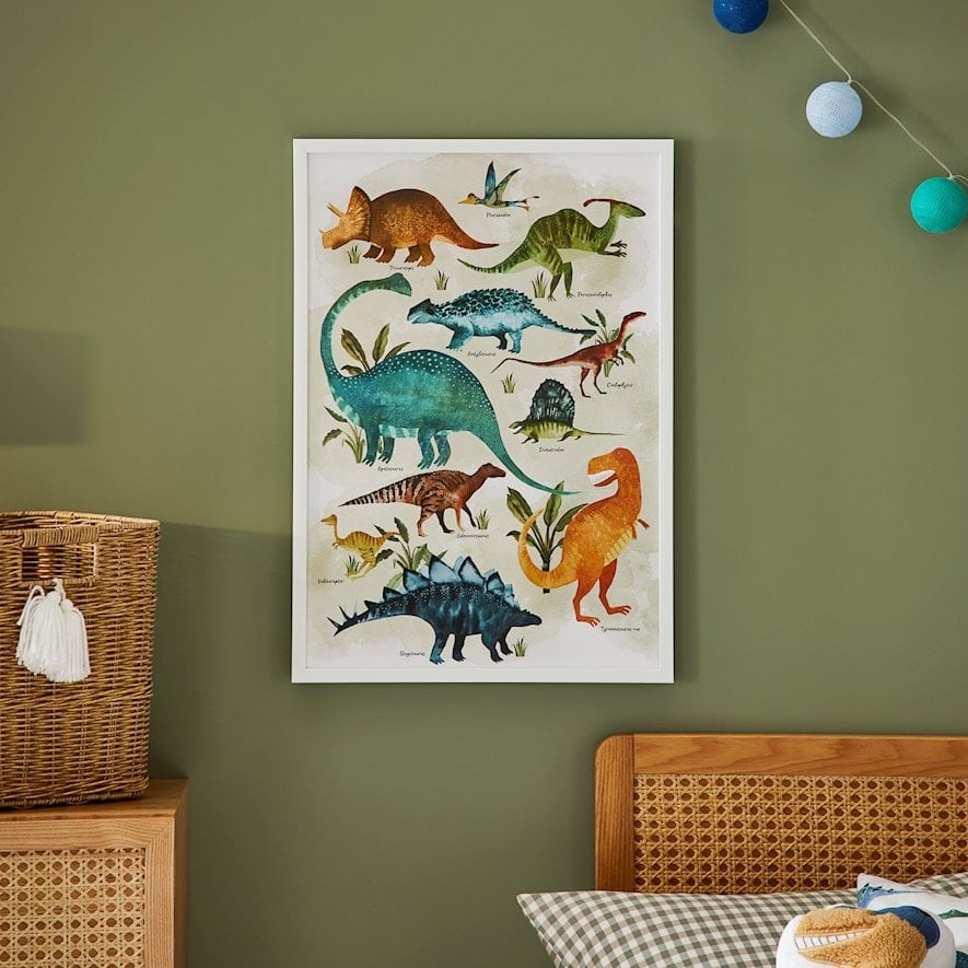 Adairs Kids Dino Explore Wall Art Adairs