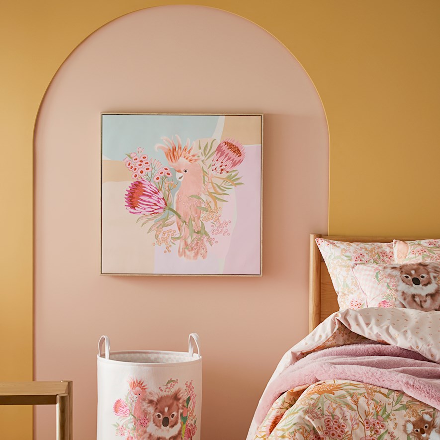 Adairs Kids Pretty Flora Wall Art Adairs