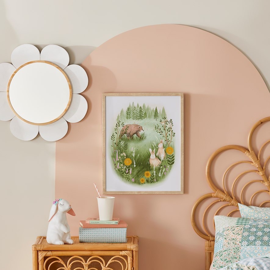 Adairs Kids - Wildflower Friends Wall Art | Adairs