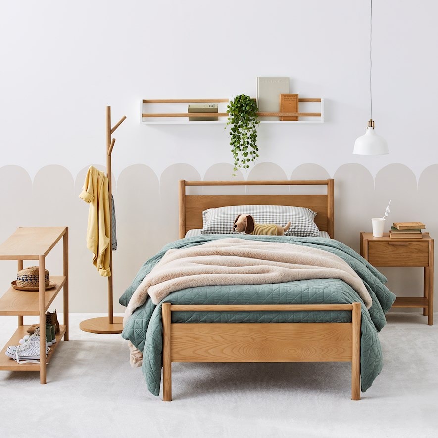 Adairs Kids Noah Natural Bed Kids Furniture Adairs