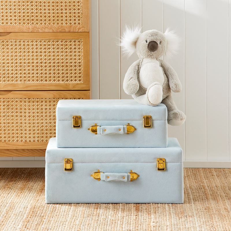Keepsake Light Blue Suitcases Set of 2