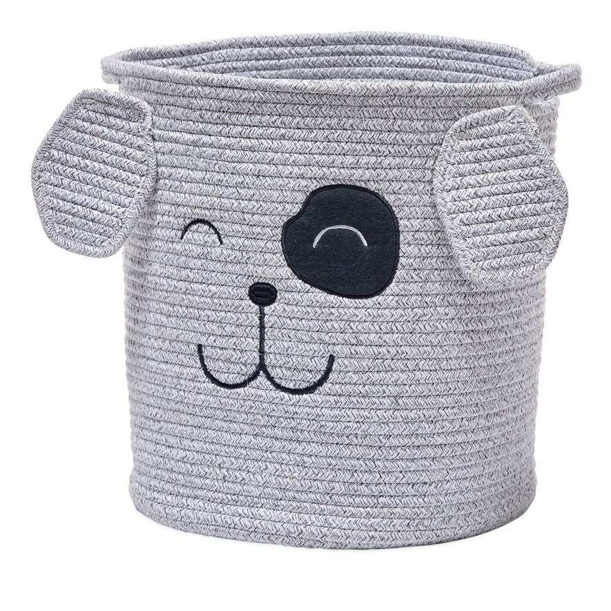 Adairs Kids Designer Puppy Dog Decorative Basket Adairs