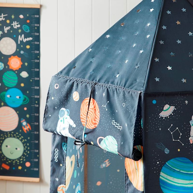 Outer Space Blue Designer Play Tent