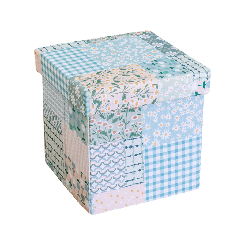 Wildflower Patchwork Printed Storage Box