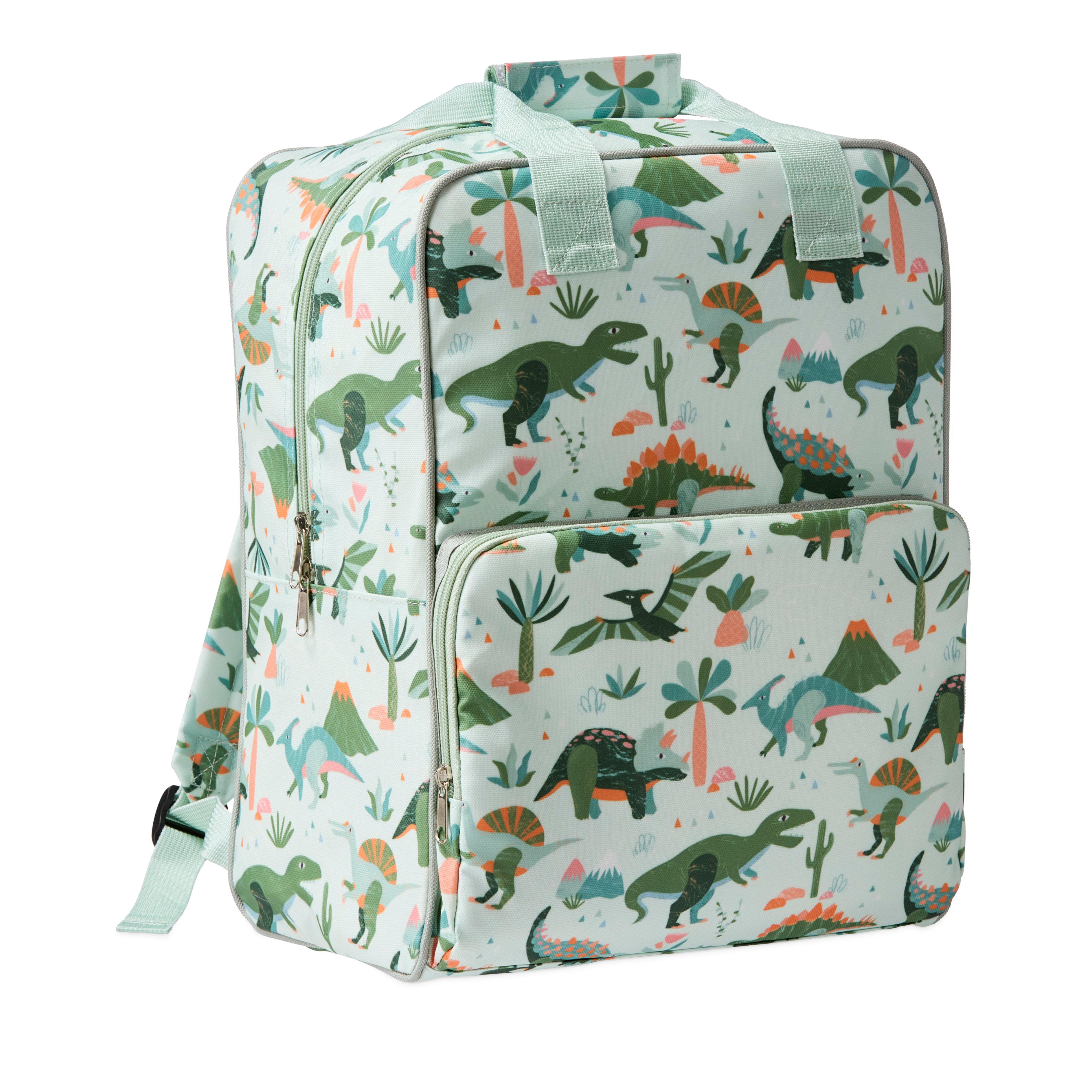 Adairs Kids On The Go Dino Safari Green Bags Adairs