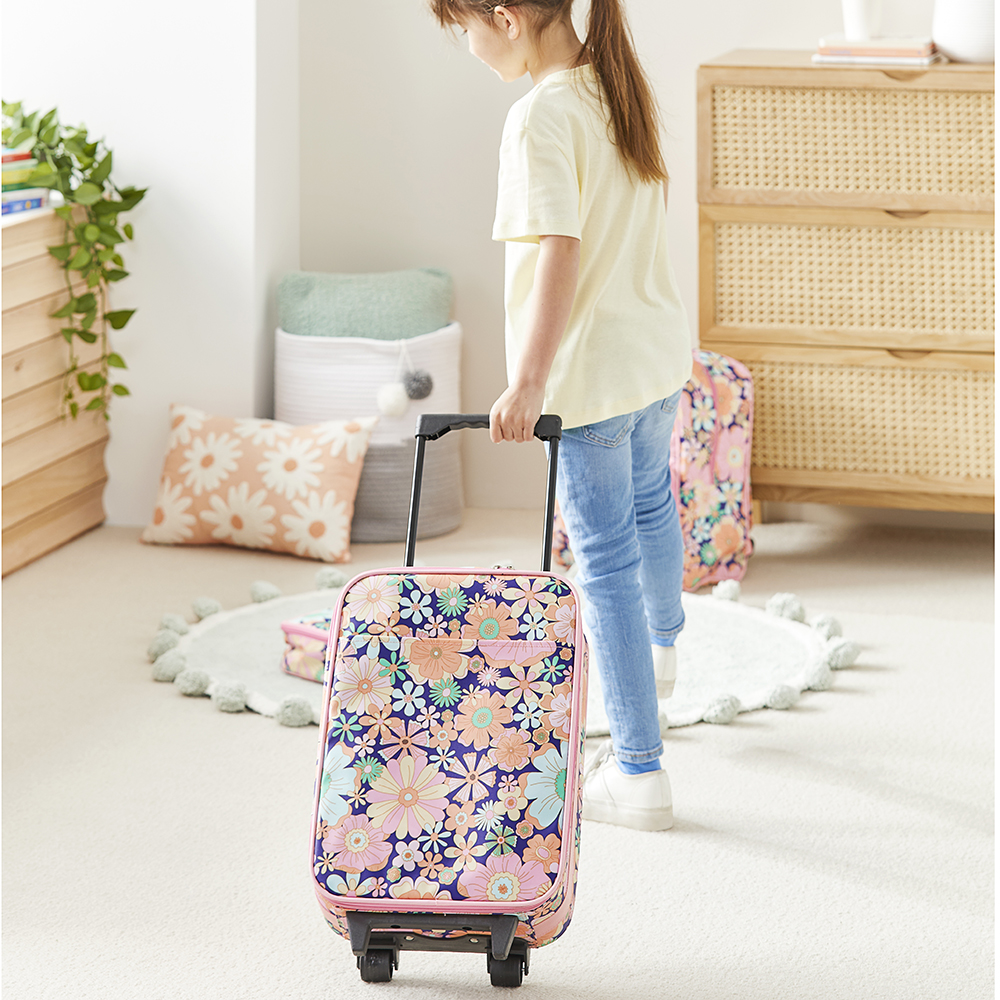 Adairs Kids On The Go Pretty Floral Pink Bags Adairs