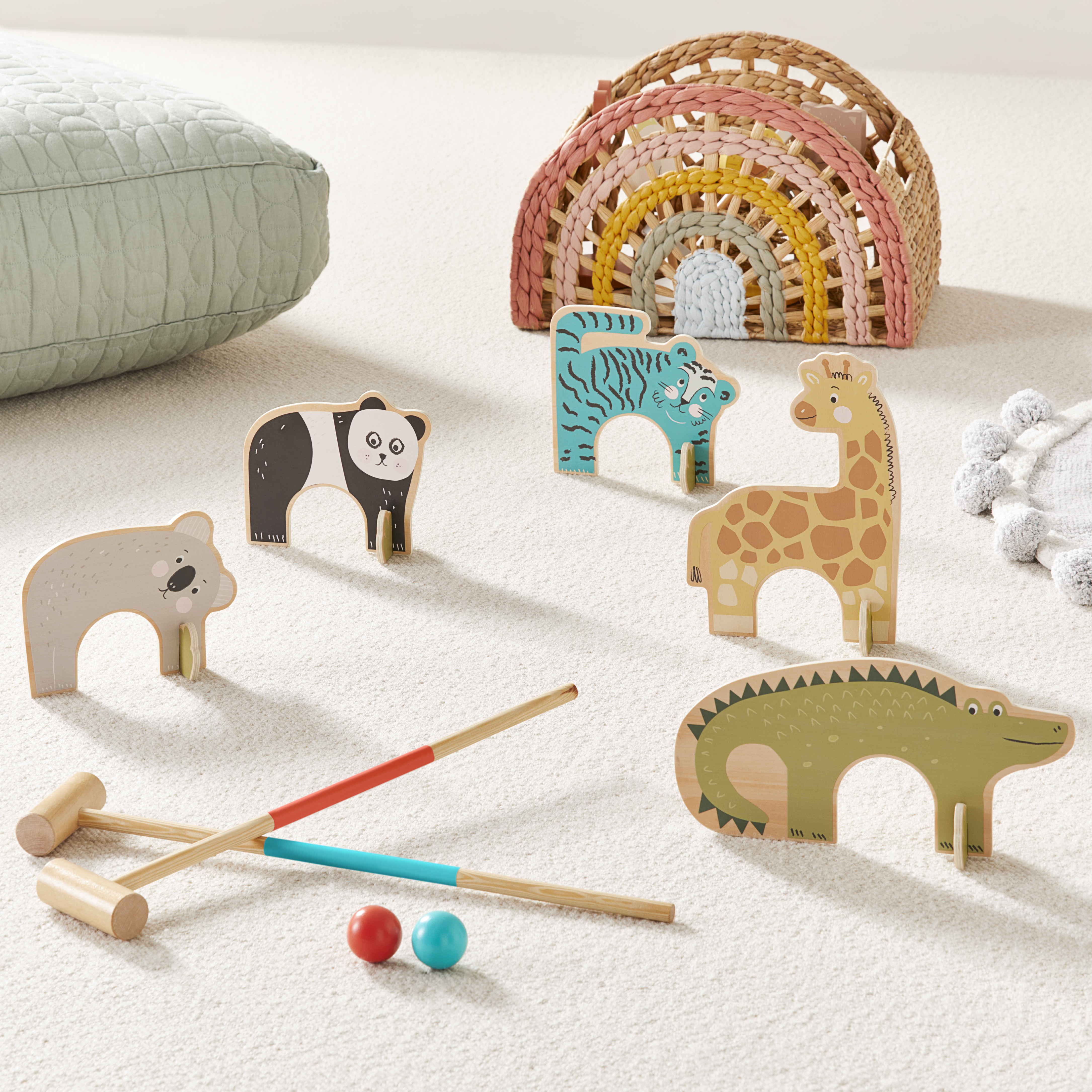 Adairs Kids - Kids Timber Play Collection Animal Croquet Set|Kids Gifts and Toys | Adairs Adairs Kids - Kids Timber Play Collection Animal Croquet Set|Kids Gifts and Toys | Adairs