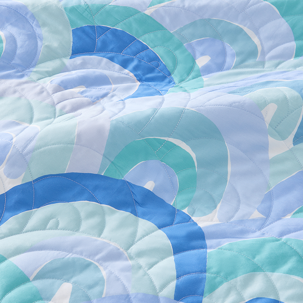 Adairs Kids Rainbow Burst Blue Cot Quilt Cover Set Adairs