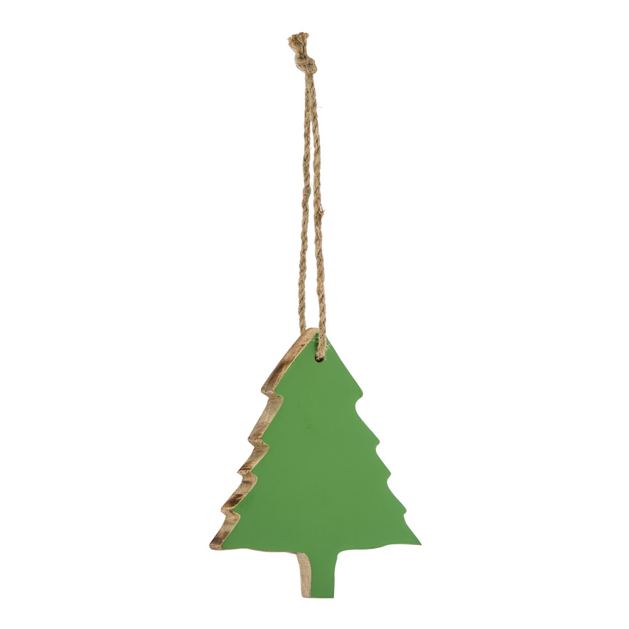 Timber Natural & Green Christmas Tree Ornament Adairs