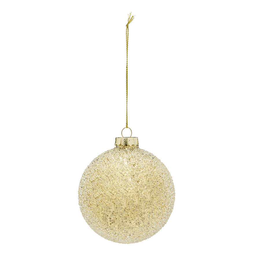 Glass Effect Gold Bauble | Christmas | Adairs