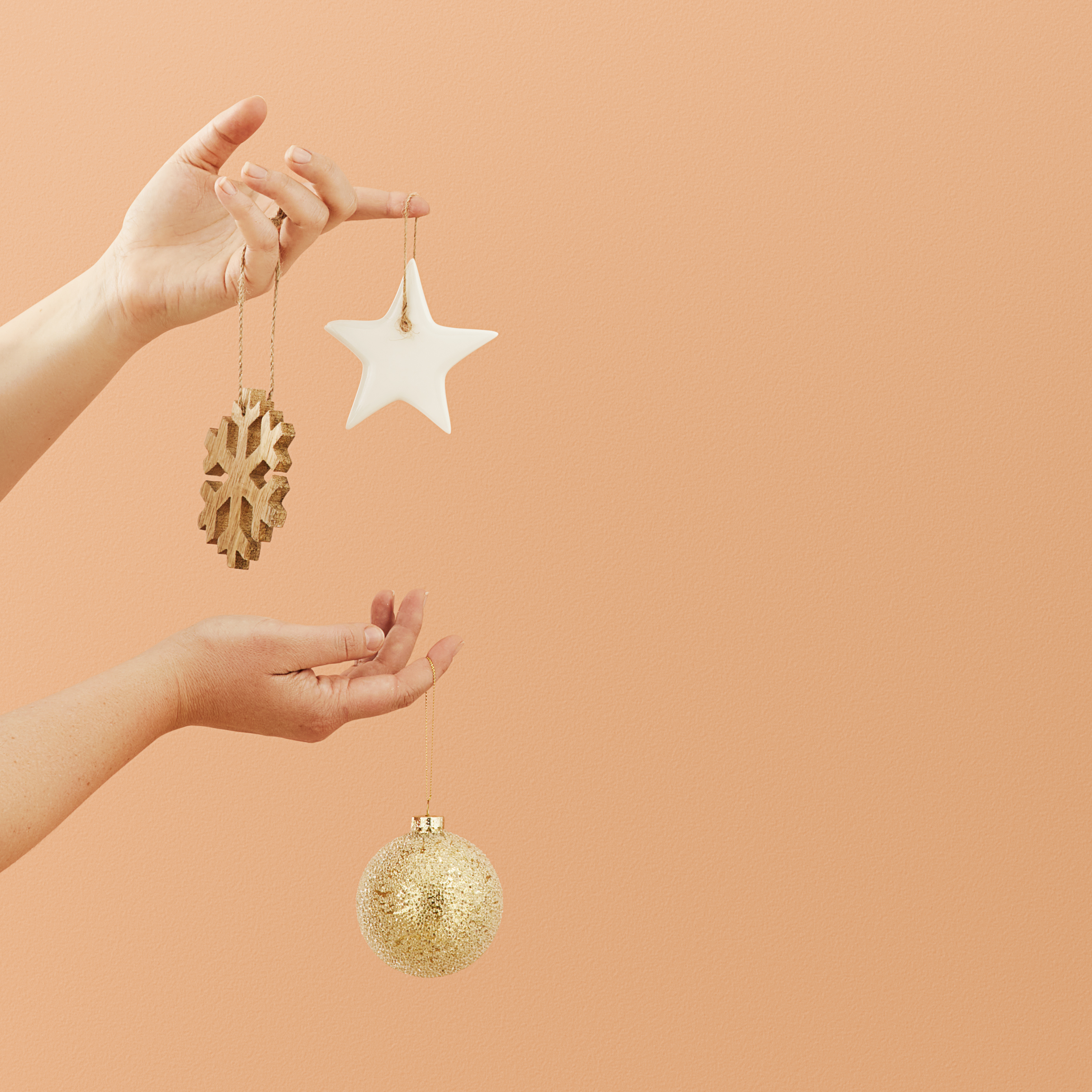 Glass Effect Gold Bauble | Christmas | Adairs