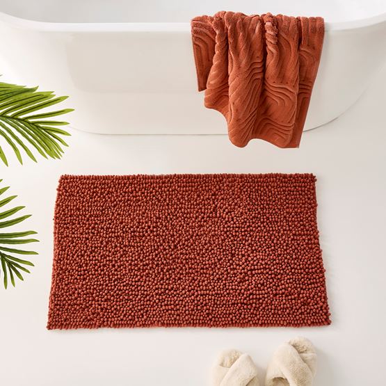 Microplush Clay Bobble Bath Mat