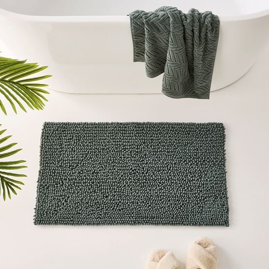 Microplush Seagrass Bobble Bath Mat