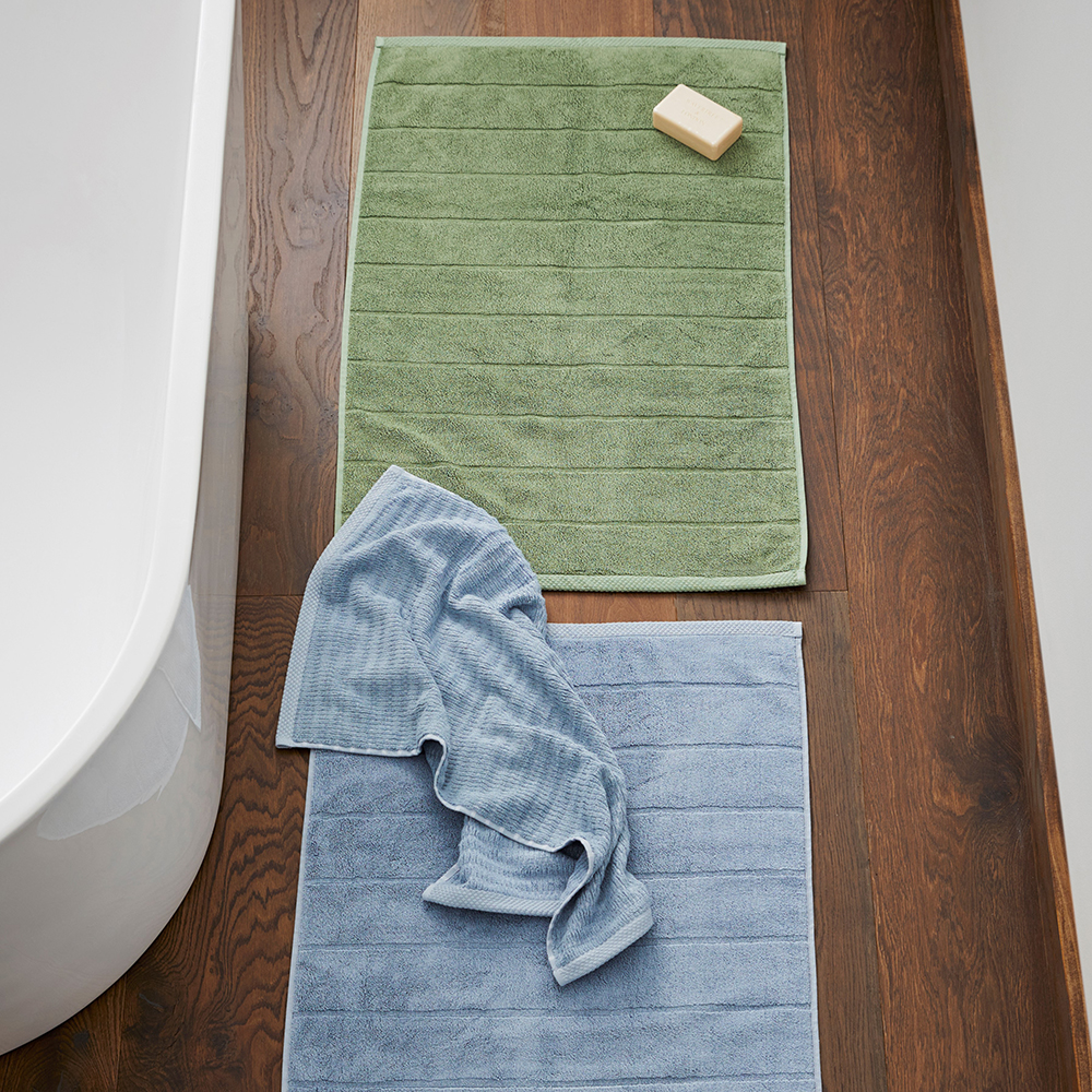 Navara Solid Pine Bamboo Cotton Bath Mat Adairs