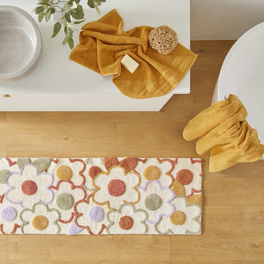 Daisy Natural Multi Bath Runner | Bathroom | Adairs