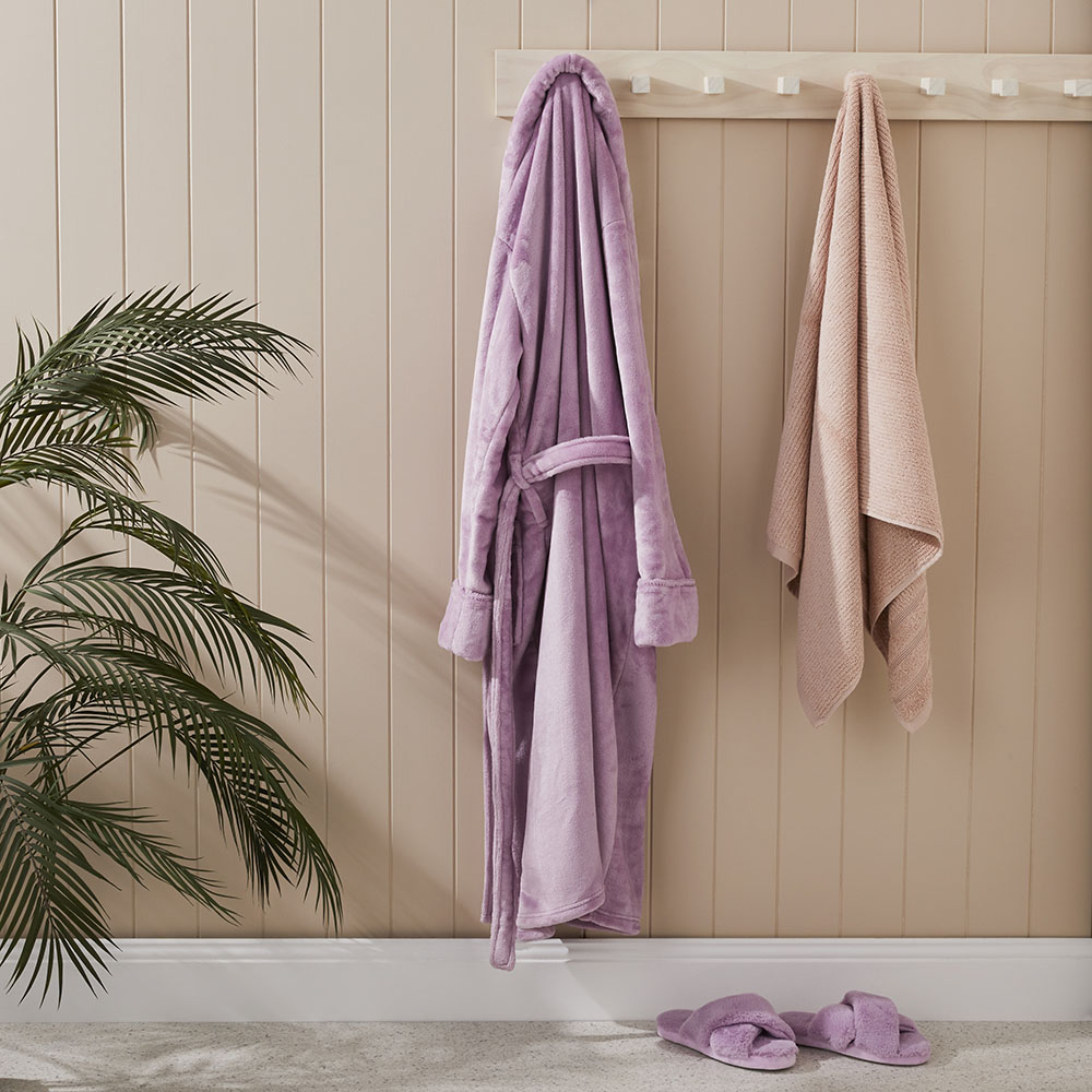 Ultra Soft Mauve Bathrobe | Adairs