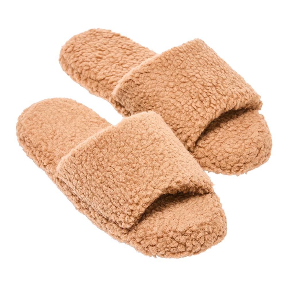 Sherpa Camel Mule Slippers Adairs