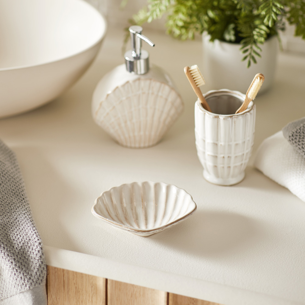 Seashells Natural Bathroom Accessories Adairs