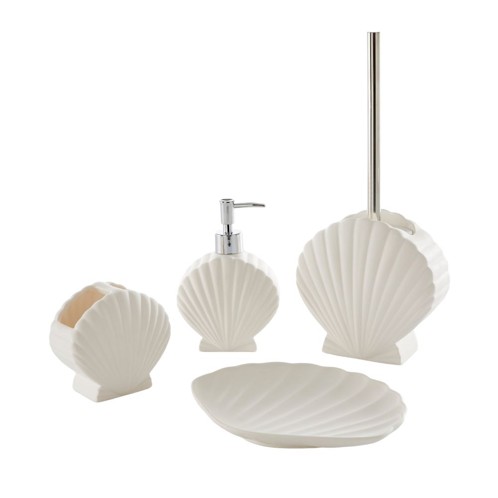 Seashell toilet brush deals
