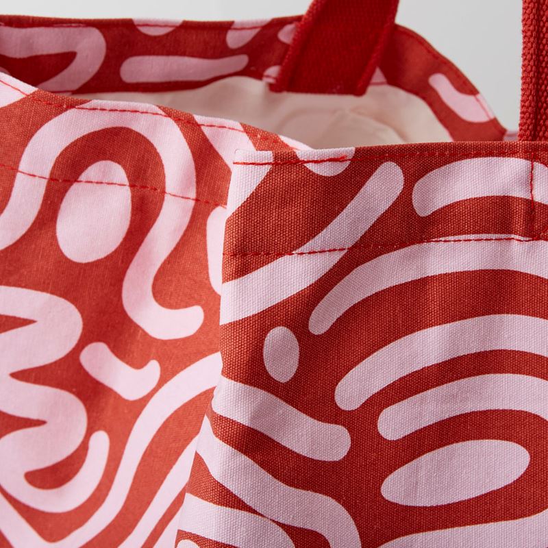 Samoa Red Canvas Beach Bag | Adairs
