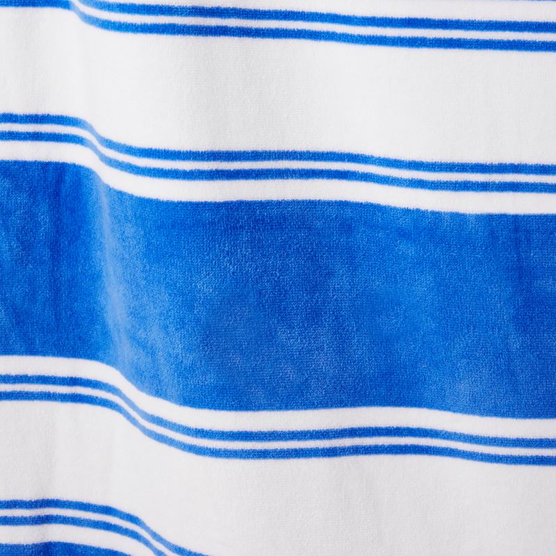 Velour Summer Stripe Blue Beach Towel