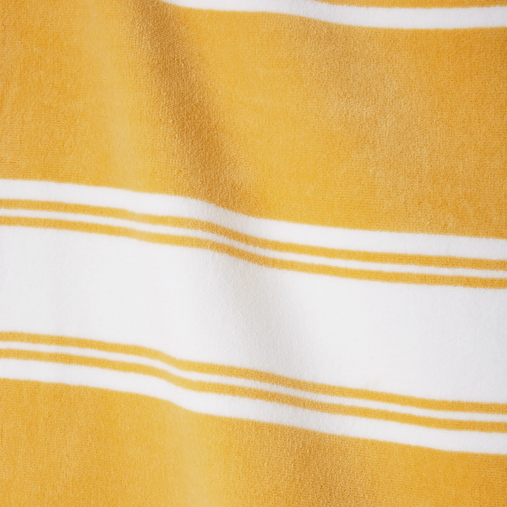 Velour Summer Stripe Yellow Beach Towel Adairs