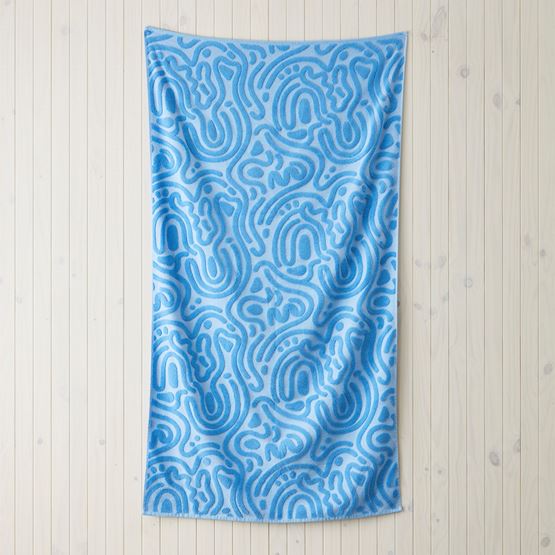 Samoa Blue Quick Dry Beach Towel