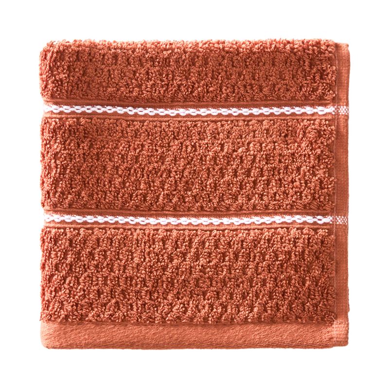 Dakota Cinnamon Stripe Bath Towel Range