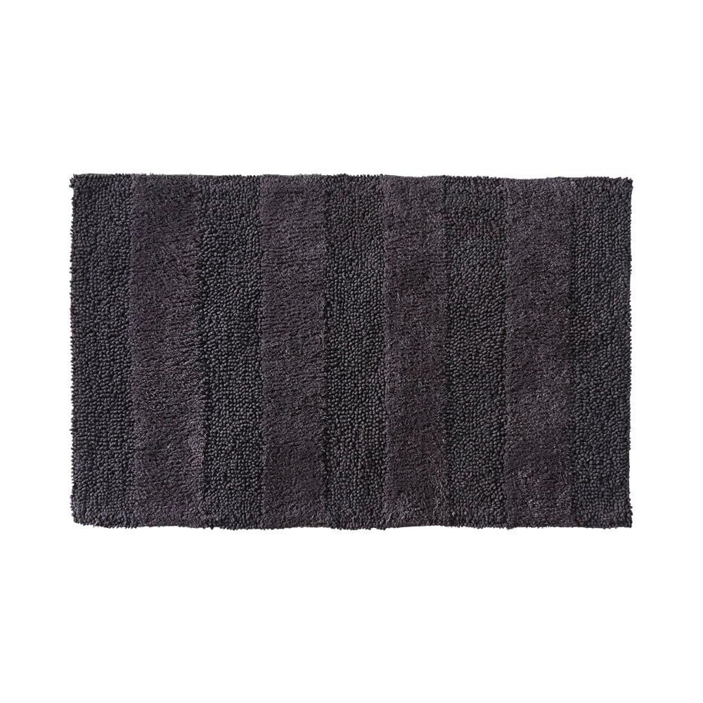 Coal Stripe Bath Mat Adairs
