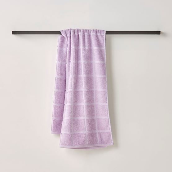 Nelson Check Lilac Towel Range