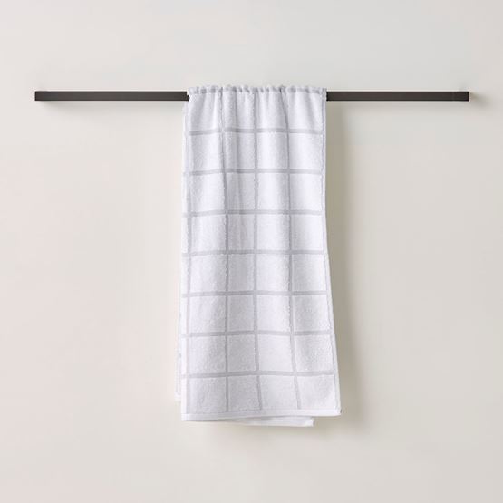 Nelson Check Towel White Towel Range