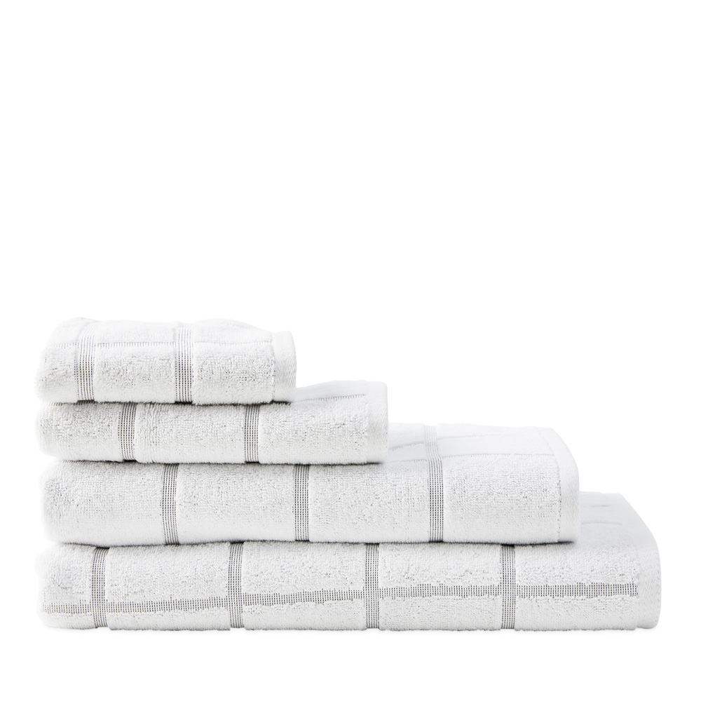 Nelson Check Towel White Towel Range Adairs