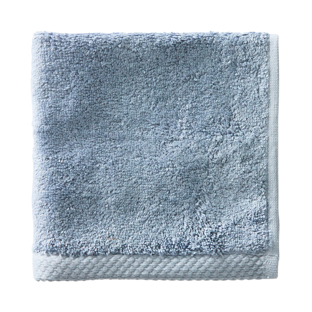 Navara French Blue Solid Cotton Bamboo Towel Range | Adairs