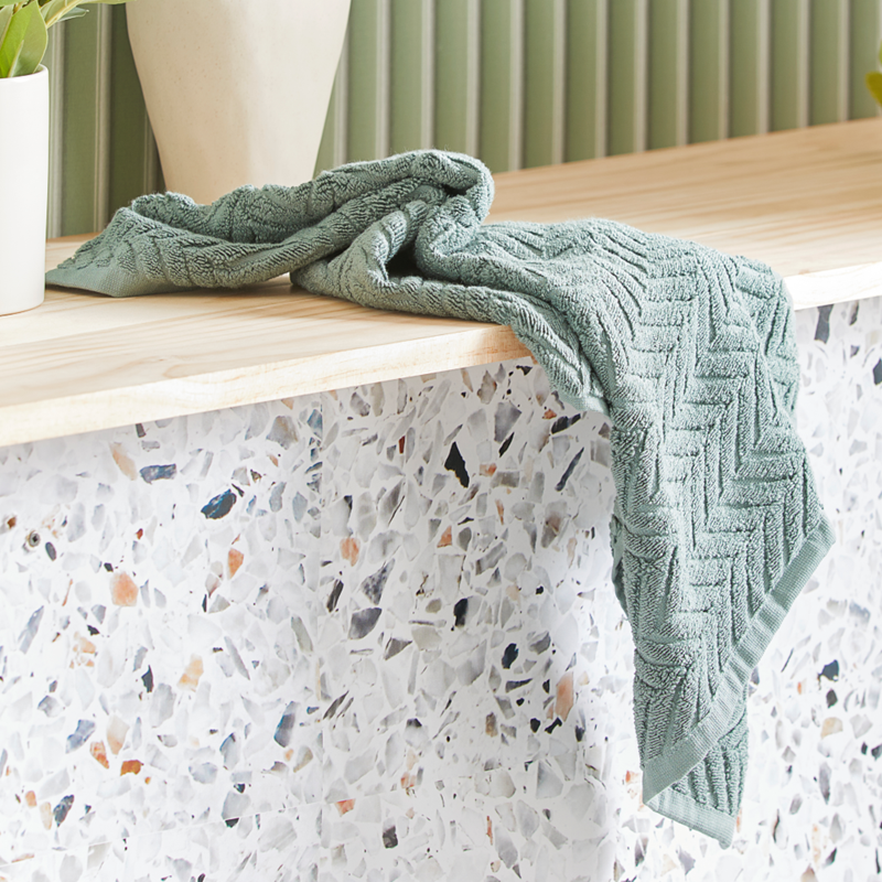 Mimosa Textured Seagrass Towel Range