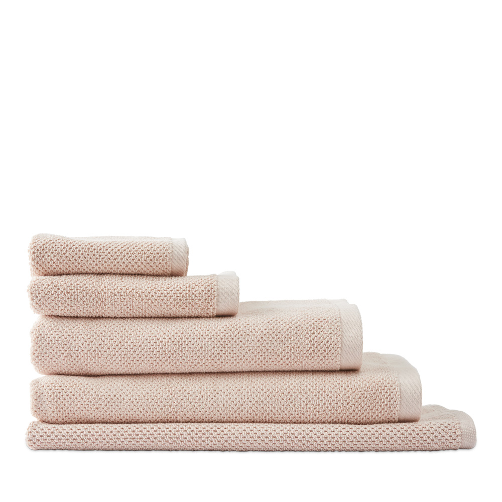 Savannah Nude Pink Textured Towel Range Adairs