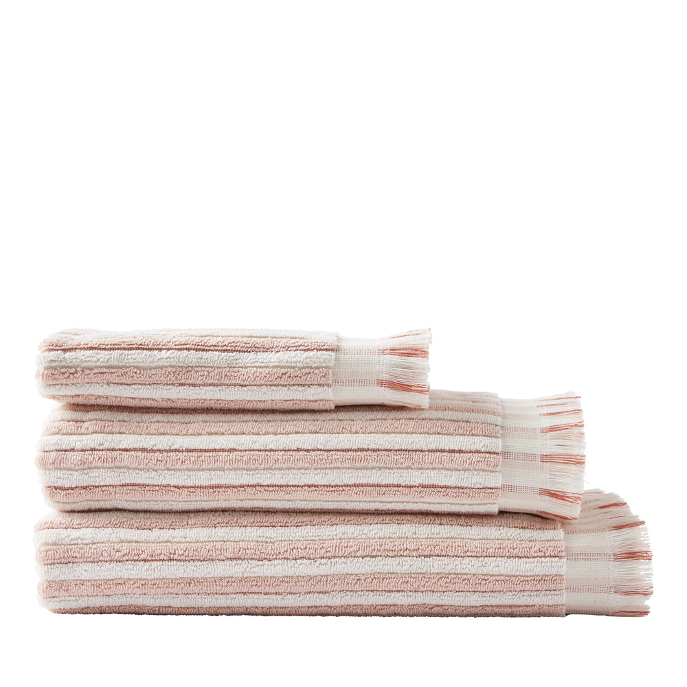 European Sophia Paprika & Nude Pink Turkish Cotton Towel Range | Adairs