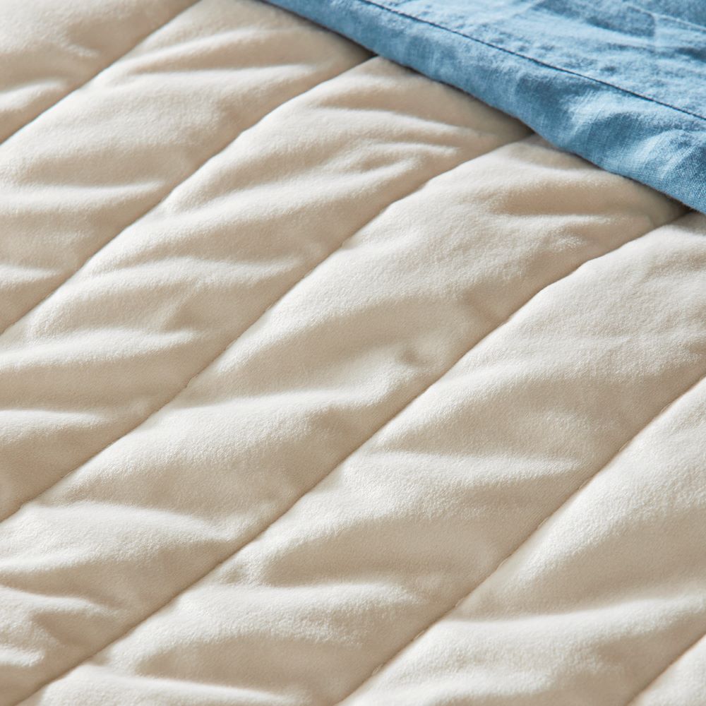 Arlo Natural Velvet Quilted Pillowcases Adairs
