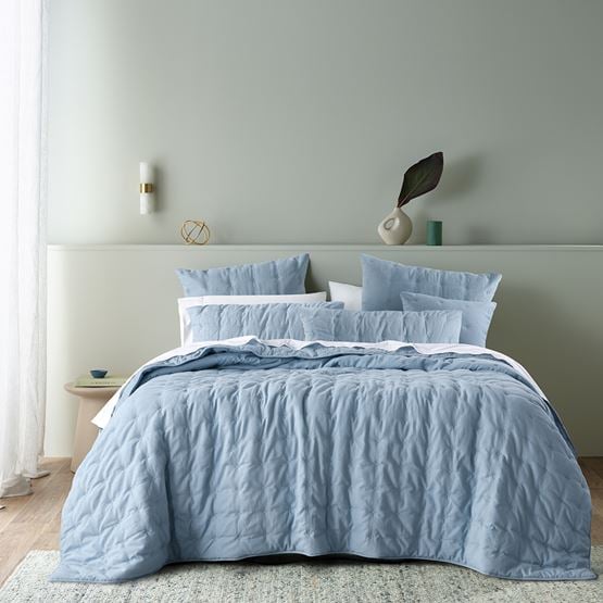 Langston Blue Comforter Set Separates