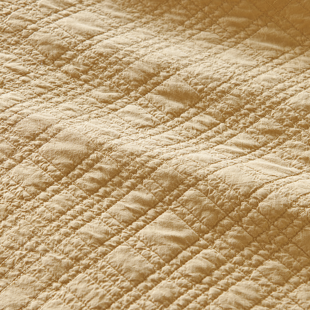 Stonewashed Cotton Gold Coverlet Separates Adairs