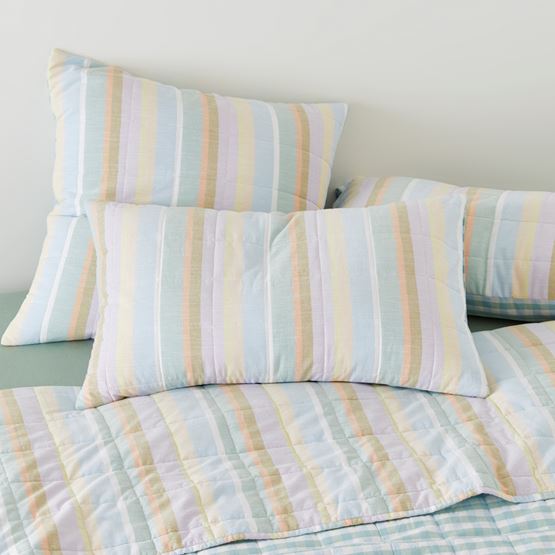 Sorbet Stripe Quilted Pillowcases