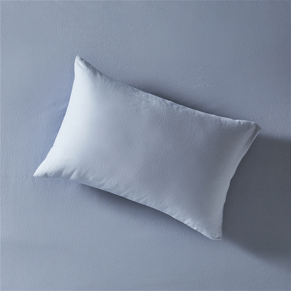Flannelette Steel Blue Plain Dye Pillowcases Adairs