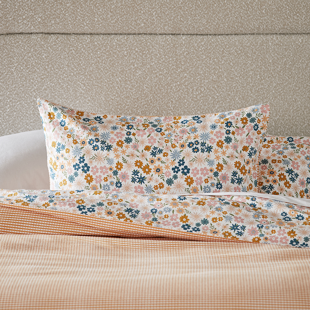 Flannelette Printed Pink Ditsy Floral Quilt Cover Set Adairs