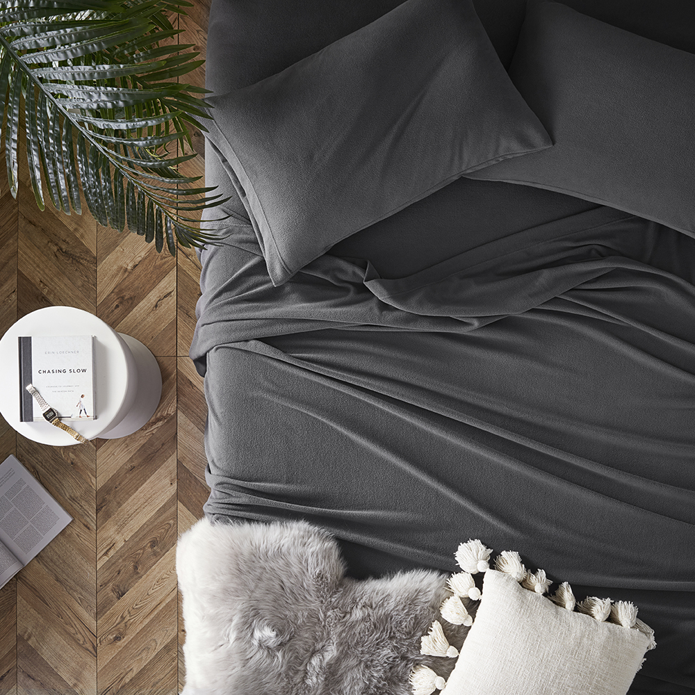 Cloud Charcoal Sheet Set Bedroom Adairs